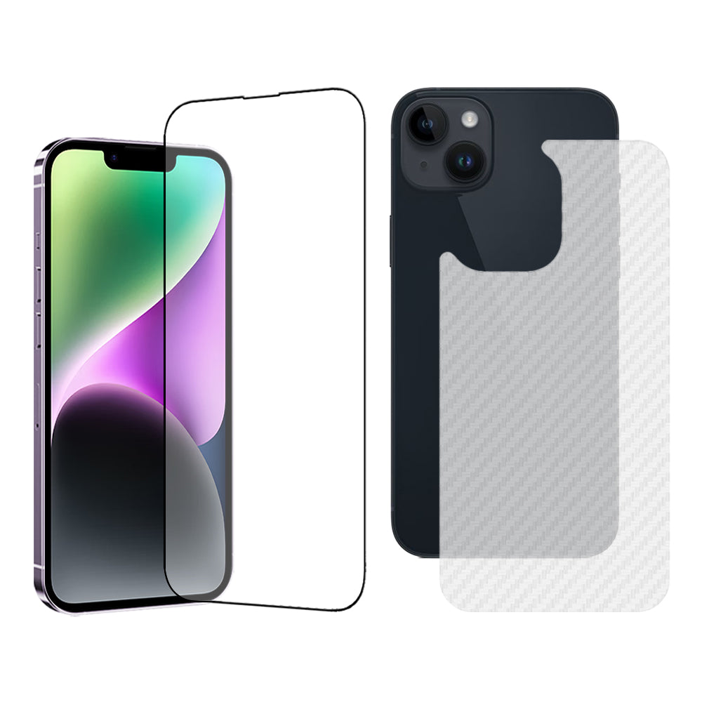 TGVI'S For iPhone 14 Plus AR Clear Screen Protector Anti-fingerprint Front Screen Film+Back Protector TGVI'S For iPhone 14 Plus AR Clear Screen Protector Anti-fingerprint Front Screen Film+Back Protector